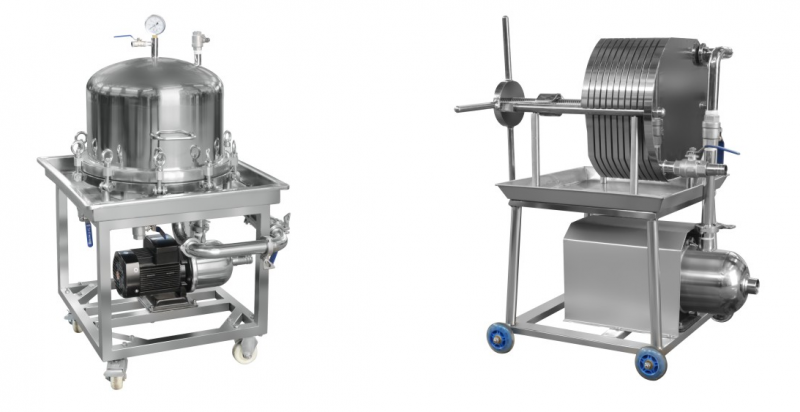 全(quán)封閉水平層疊式(shi)不鏽鋼過濾器